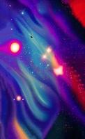una nebulosa abstracta en el espacio ultraterrestre y fondo de galaxias de renderizado 3d, adecuado para una pantalla móvil, escritorio de teléfono, página de inicio, ui ux y papel tapiz. foto