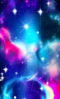 An abstract nebula in outer space and galaxies background of 3D render, suitable for a mobile screen, phone desktop, landing page, UI UX, and wallpaper. photo