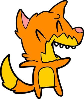 laughing fox cartoon