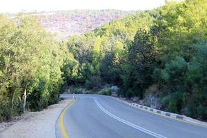 Highway in Israel from north to south photo