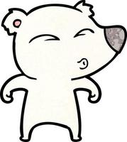 polar bear cartoon vector