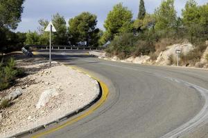 Highway in Israel from north to south photo