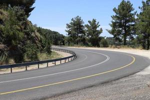 Highway in Israel from north to south photo