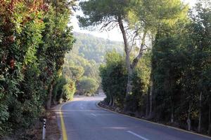 Highway in Israel from north to south photo