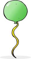 cartoon party balloon vector