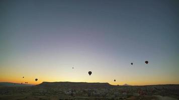 8K Hot Air Balloons Festival In Sunrise Morning video
