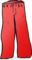 cartoon red pants vector