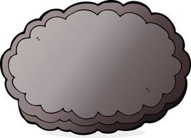 cartoon rain cloud vector