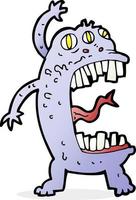 cartoon crazy monster vector