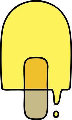 cartoon of a melting ice lolly