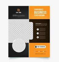 Corporate business flyer design template.