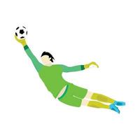 Goalkeeper football player vector illustration