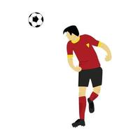 ilustración de vector de icono de jugador de fútbol