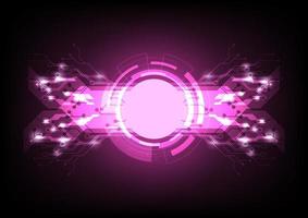 abstract purple or pink color technology computer circuit design innovation Hi-tech communication concept vector background.