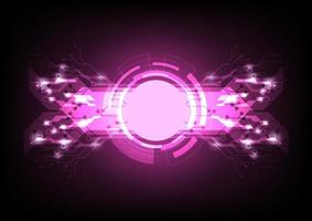 abstract purple or pink color technology computer circuit design innovation Hi-tech communication concept vector background.