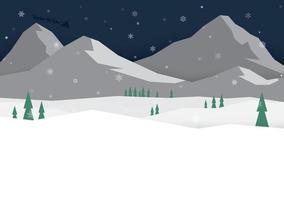 la ola de copos de nieve sin fisuras tiene espacio en blanco sobre fondo azul claro. tema de vacaciones de invierno, plantilla de navidad y año nuevo. vector