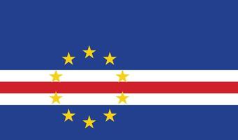 Cape Verde national flag vector