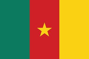 la bandera nacional de camerun ilustración vectorial vector