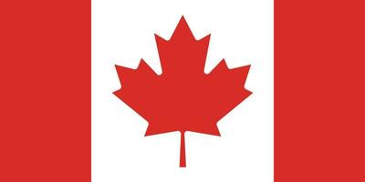 bandera de canadá vector