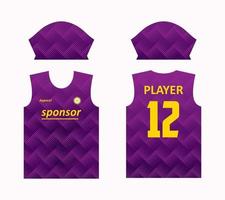 abstract pattern jersey screen printing design for jersey sublimation. jersey templates for sports teams of football, basketball, cycling, volleyball, etc. gradation dark purple color theme with yello