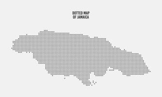Dotted map of jamaica vector