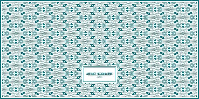 abstract style of hexagon shape pattern vector