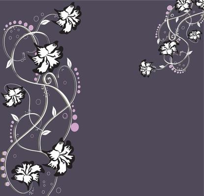 Abstract flowers background with place for your text