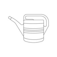 Watering Can Outline Icon Illustration on White Background vector