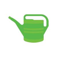 Watering Can Flat Illustration. Clean Icon Design Element on Isolated White Background vector