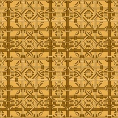 Celtic Knots Inspired Seamless Pattern Background