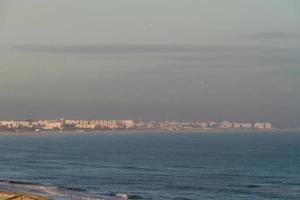 Scene at mediterranean beach resort in Tunisia. photo