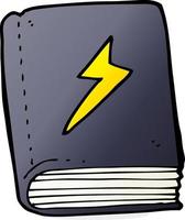 cartoon magic spell book vector