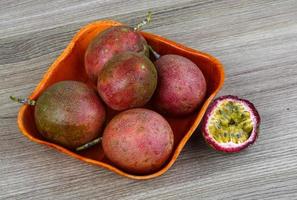 Fresh tropical fruit - Maracuja photo