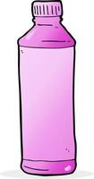 cartoon pink bottle vector