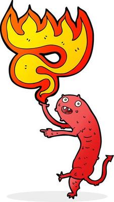 cartoon gross little monster