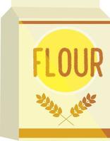 Flour box, illustration, vector on white background