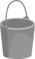 Empty bucket, illustration, vector on white background