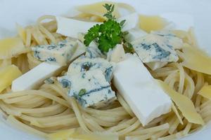 Pasta with cheese photo