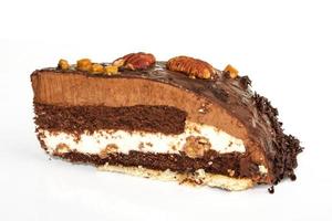 Piece of chocolate cake photo
