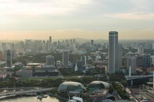 View of Singapore city skyline photo