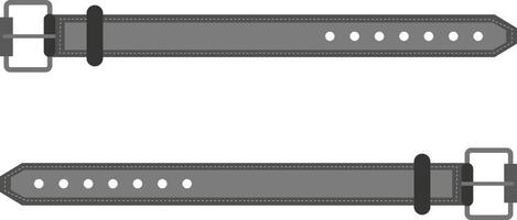 Grey belt, illustration, vector on a white background.