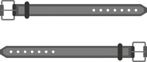 Grey belt, illustration, vector on a white background.