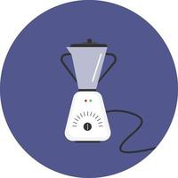 Small blender, illustration, vector on a white background.