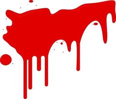 Blood stain, illustration, vector on a white background.