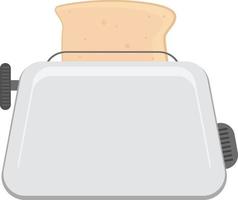 Toasted bread, illustration, vector on a white background.