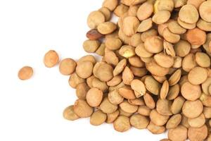 Lentils Isolated on White Background photo