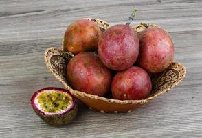 Fresh tropical fruit - Maracuja photo