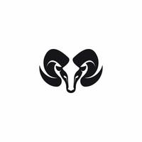 Ram logo vector icon line illustration