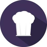 Chefs hat, illustration, vector on a white background.