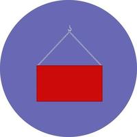 Red container, illustration, vector on a white background.